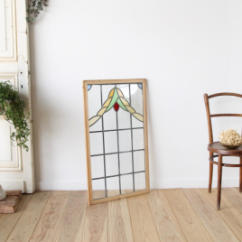 スタイリッシュなクリアガラスを用いたステンドグラス【7741-A】