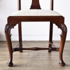 美しいクイーンアンチェア　4脚セット【c296-1】