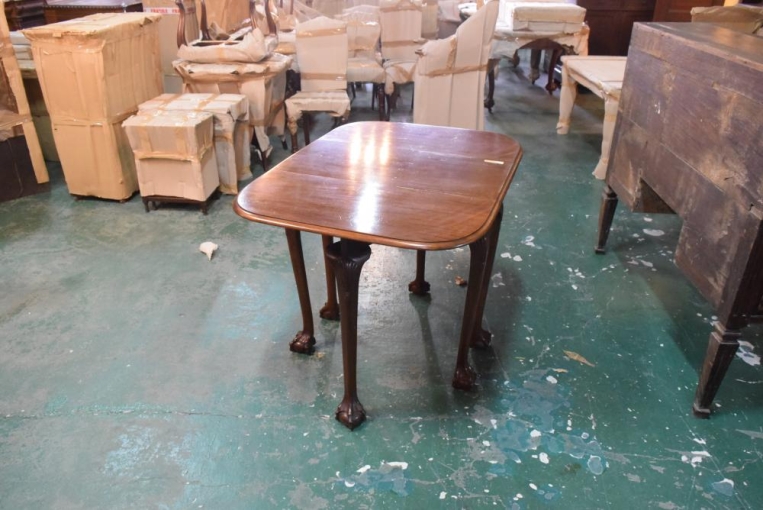 t222　マホガニーゲートレッグテーブル