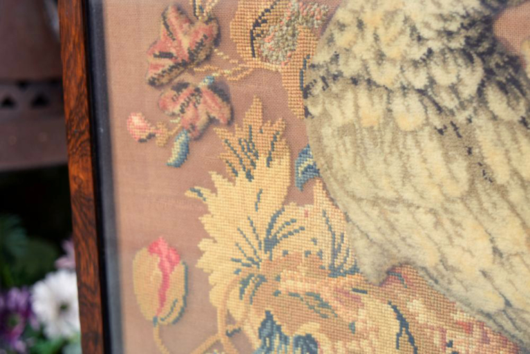 fo179  ローズウッド　タペストリースクリーン