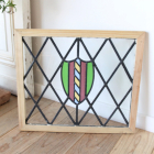 カラフルなガラスが用いられたステンドグラス【7738-A】