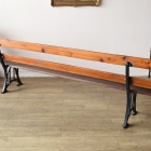 素朴な温もりと重厚感を併せ持つチャーチベンチ【c88】