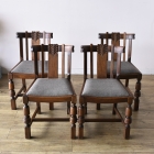 全てが無垢材で出来たダイニングチェア　4脚セット【c264】