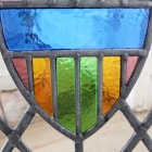 モチーフ以外はクリアガラスで出来たステンドグラス【7731-D】