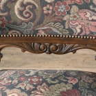 アンティークならではの生地が目を引くアームチェア【c35】