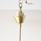 可憐な花びらと柔らかな光、フリルシェードのペンダントランプ【51850】