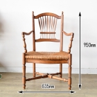 【OUTLET】落ち着いた木肌と素朴な温もりが魅力のラタンアームチェア【c1】