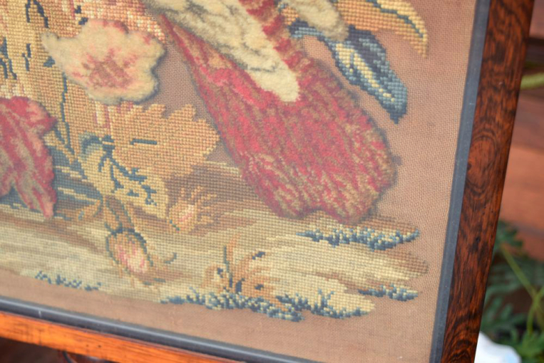 fo179  ローズウッド　タペストリースクリーン