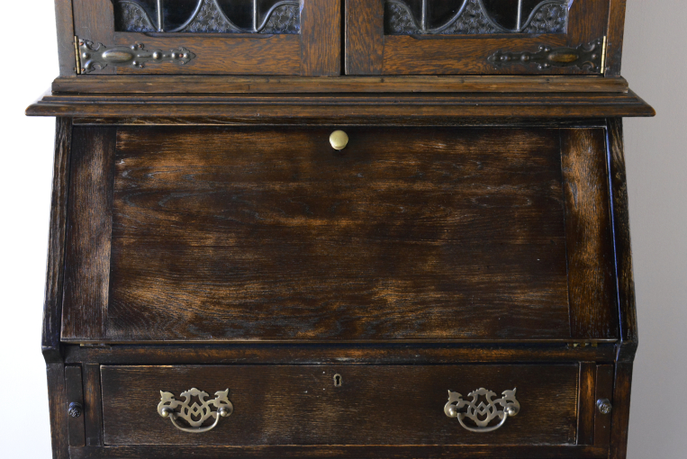 d57　スラントフロントビューローブックケース