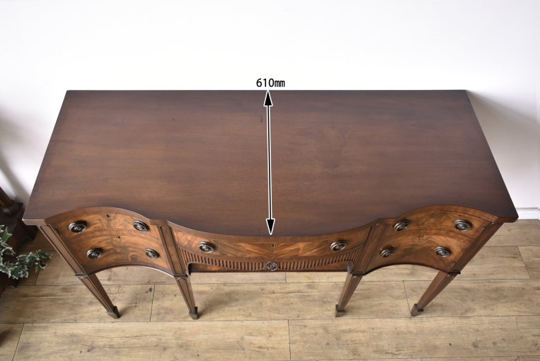 アダムスタイルのマホガニーサイドボード【s74】