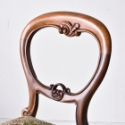 優雅で華やかなデザインが魅力のウォールナットバルーンチェア【c215-6】