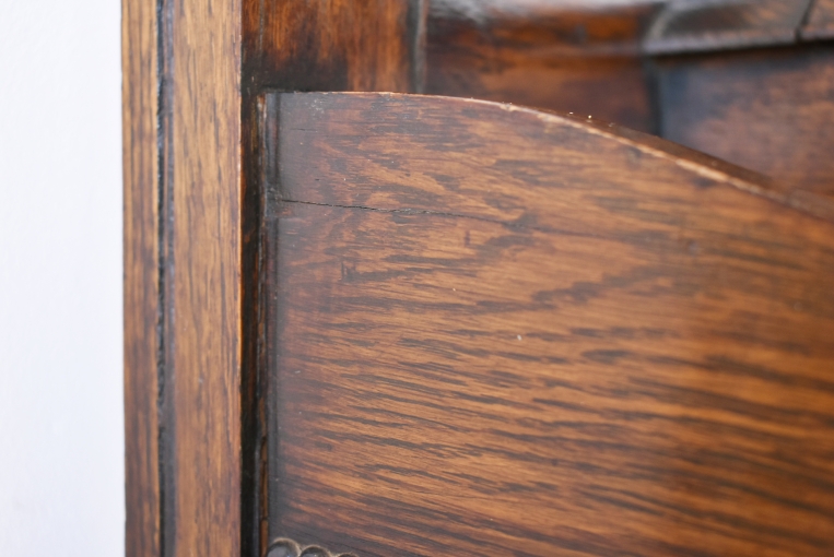 オーバルミラーが可愛らしいオークホールスタンド【fo236】