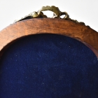 プチポワン生地が素晴らしいウォールナットサロンチェア【c317-2】