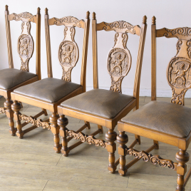 c191-1　ダイニングチェア　4脚セット