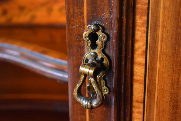 レザートップのデスク これくらいのサイズが欲しかった！英国レザートップデスク 59269