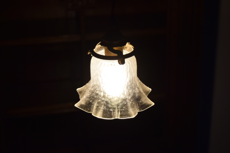 優美なガラスシェードが魅せるペンダントランプ【9574-2】