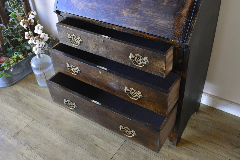 d57　スラントフロントビューローブックケース