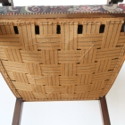 アンティークならではの生地が目を引くアームチェア【c35】