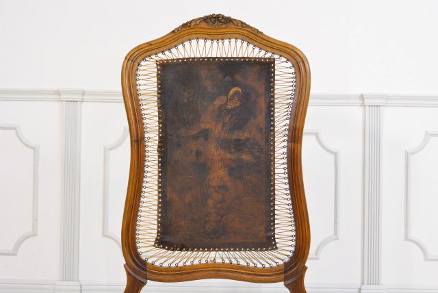 鳥がデザインされたファイヤースクリーン【40268】