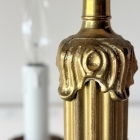 華やかな真鍮装飾の重厚感と白いペイント跡が織りなすクラシック5灯式シャンデリア【sy449】