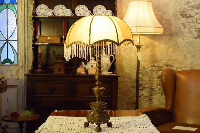 スタンドランプ(1灯式)　シェード付き　6289