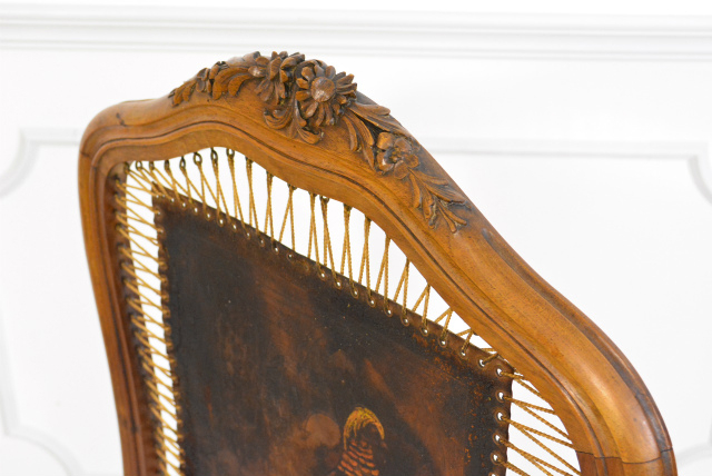 鳥がデザインされたファイヤースクリーン【40268】