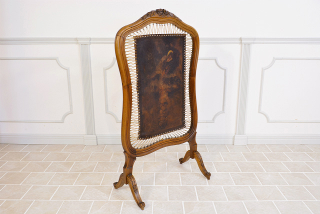 鳥がデザインされたファイヤースクリーン【40268】