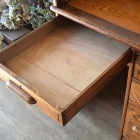 木目が美しいオーク材のスモールロールトップデスク【d83】