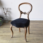 上品な佇まいのウォールナットバルーンチェア【c100-3】