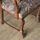 アンティークならではの生地が目を引くアームチェア【c35】