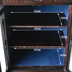 ヴィクトリアンスタイルの華やかなキャビネット【k186】