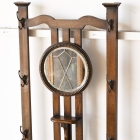 オーバルミラーが可愛らしいオークホールスタンド【fo236】