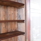 重厚な風格と実用性を兼ね備えたジョージアン様式のラージガラスキャビネット【k41】