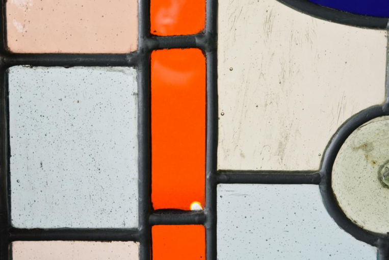 7022　絵付けステンドグラス