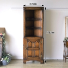 k154　オークコーナーキャビネット