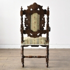 見事な彫刻が美しいキッズアームチェア【c304】