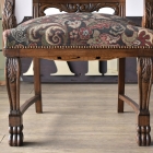 アンティークならではの生地が目を引くアームチェア【c35】