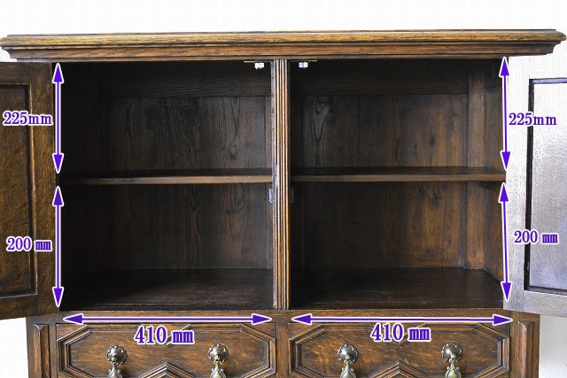 イギリス・アールデコ期に作られたカップボード【k9】