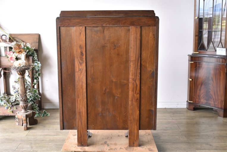 アールデコスタイルのオークキャビネット【k189】