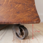 オーク無垢材で内装までしっかりと作られたベッドサイドコファ【40291】