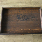 t267　ゴシックオークデスクテーブル