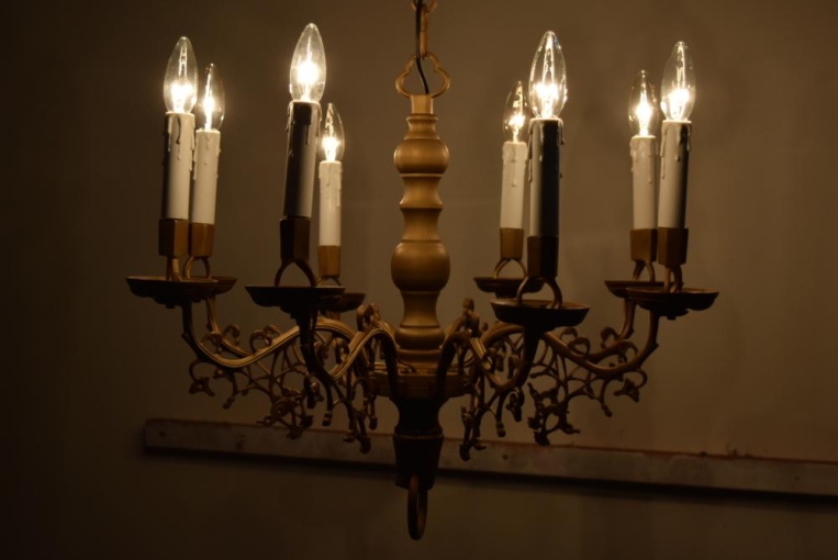 sy345  8灯式シャンデリア