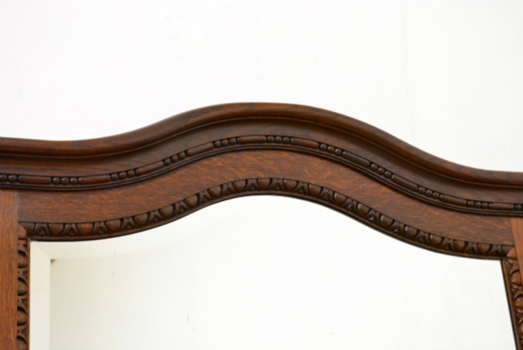 大型で迫力のあるアンティークミラー【00031-2】