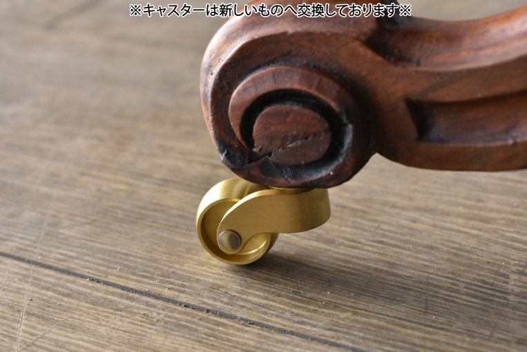 ウォールナットの木目が美しいヴィクトリアンライブラリーテーブル【t31】