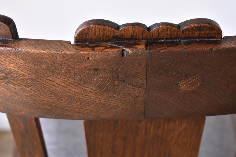 全てが無垢材で出来たダイニングチェア　4脚セット【c264】