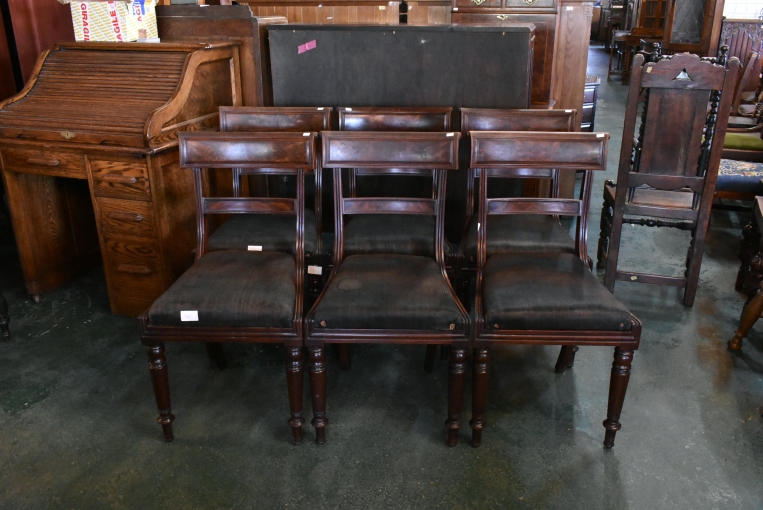 【修復前】リージェンシースタイルチェア　6脚セット【c302】